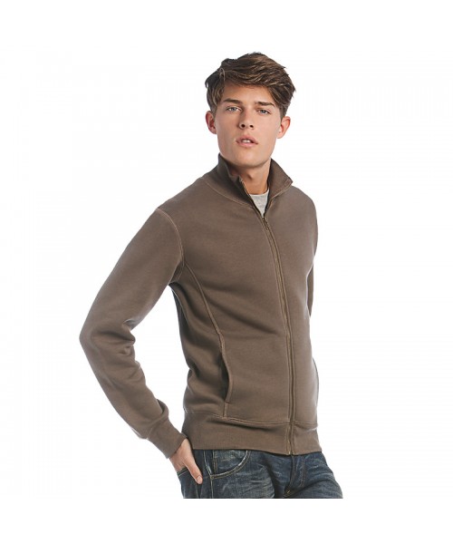 Plain Sweatshirt With Full length Zip Mens Spider B and C Collection 280 GSM